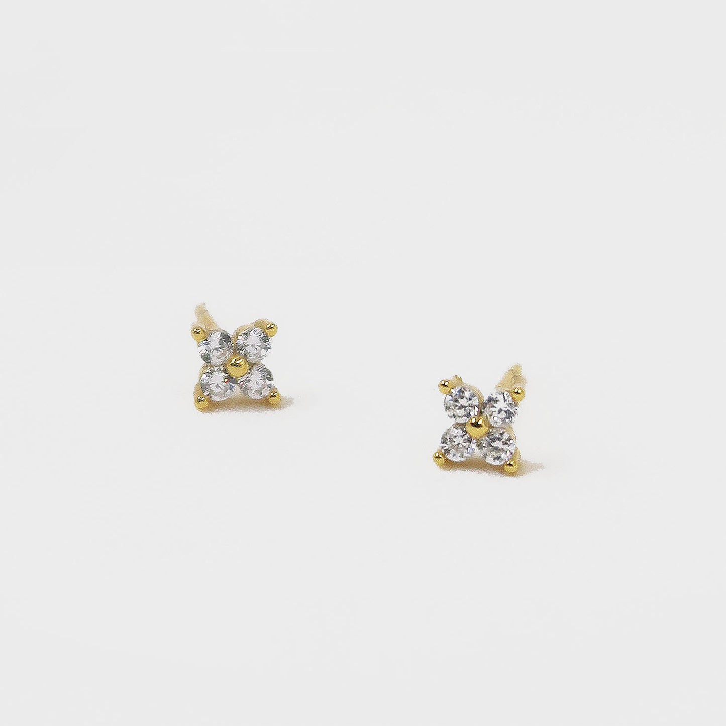 Gold Dalia Stud Earrings