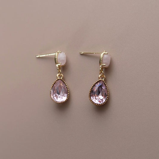 Rose Pink Gemstone Drops